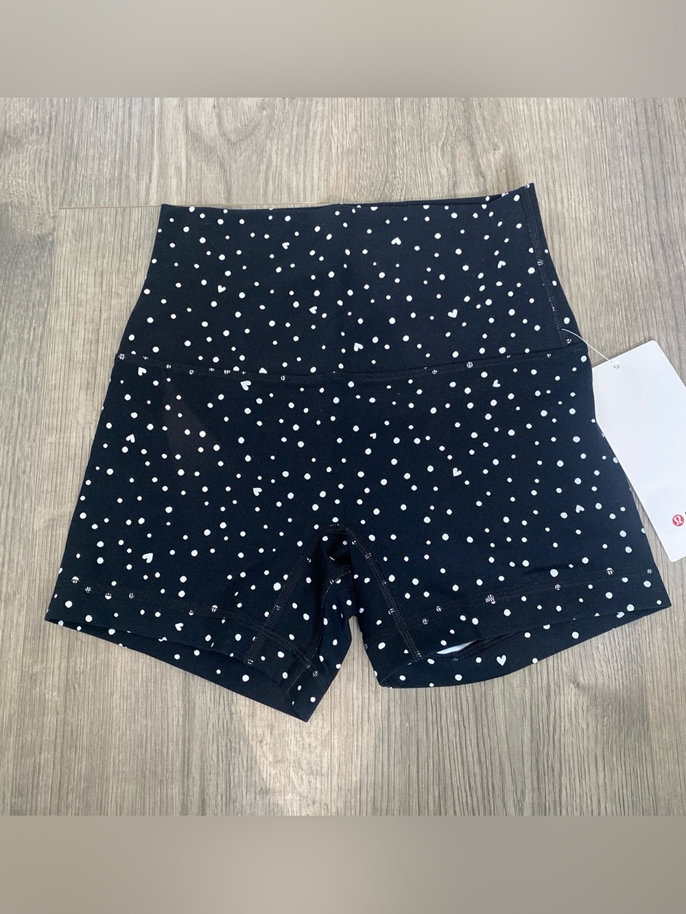 Lululemon Align Shorts Polka Dot Heart Print